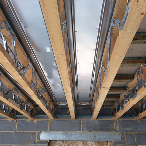 Aluminium Diffuser Joisted Floor Underfloor Heating Radical Heating